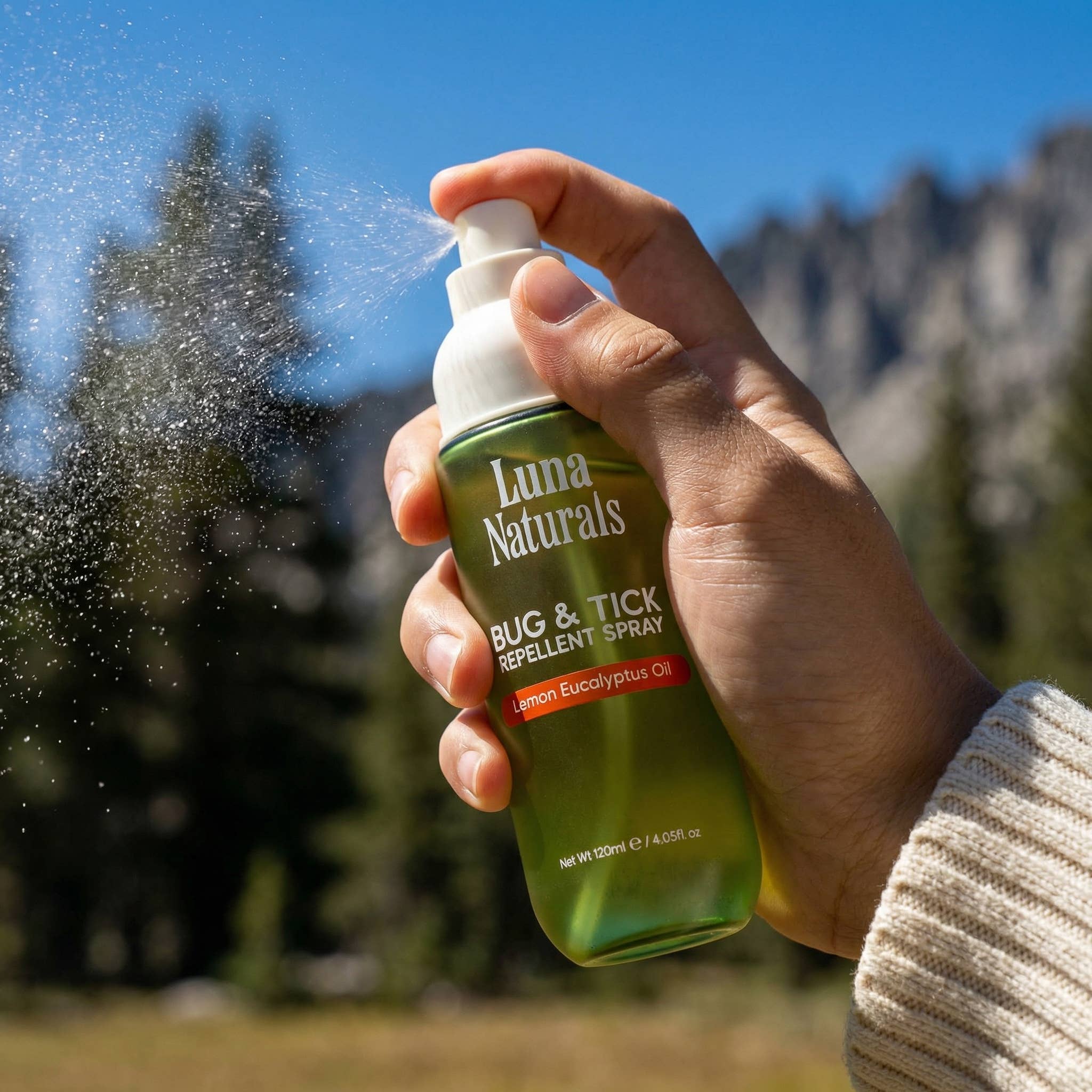 Bug & Tick Repellent Spray | Lemon & Eucalyptus Oil | 120ml