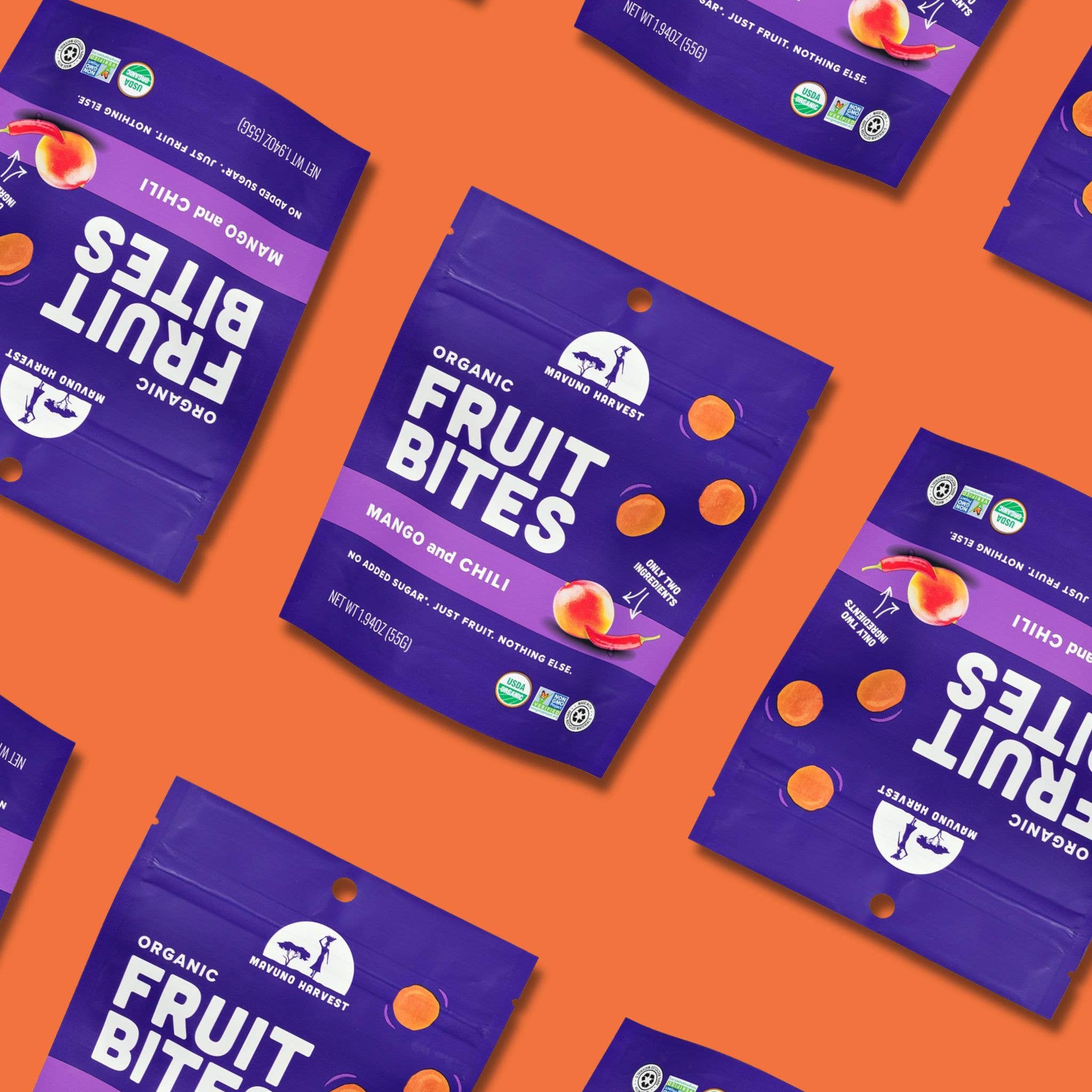 Organic Fruit Bites: Mango & Chili