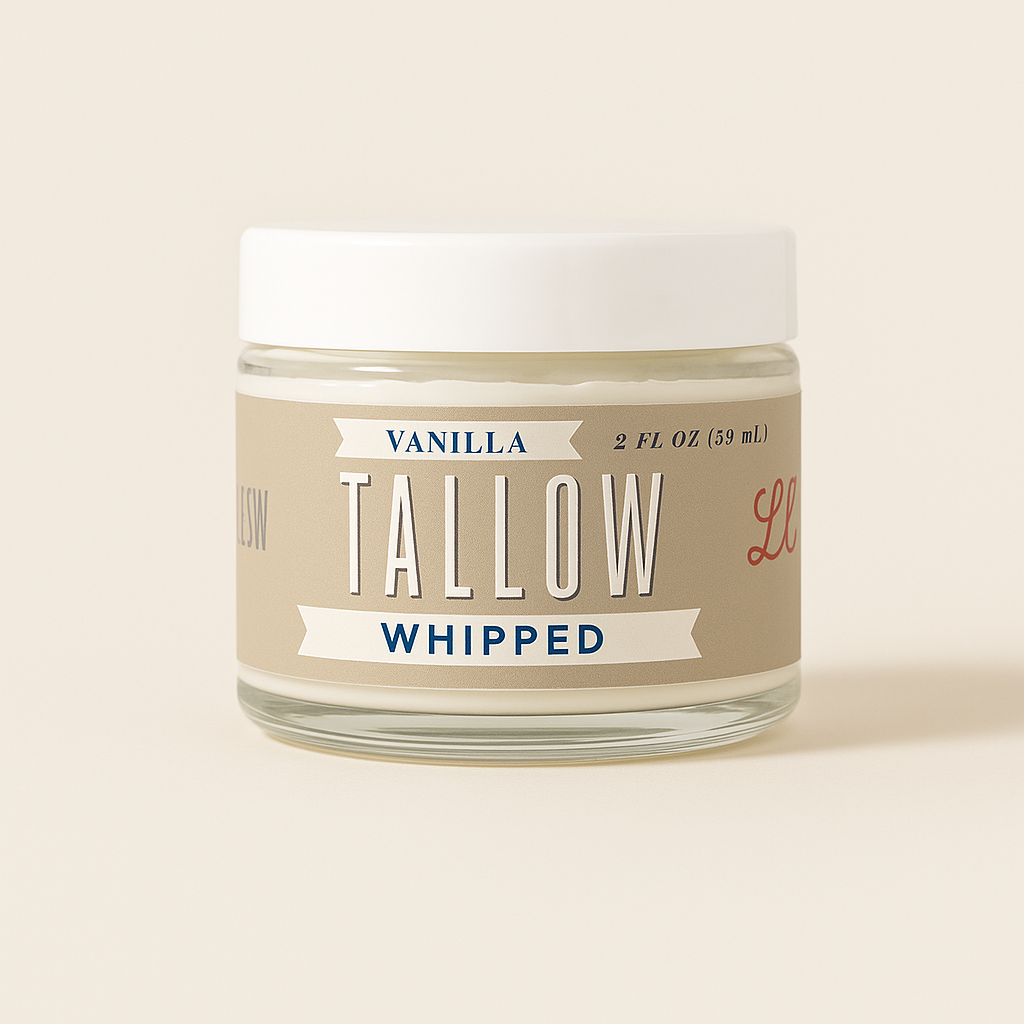 Vanilla Whipped Tallow Moisturizer – | Premium Beef Tallow Skincare | Lady May Tallow