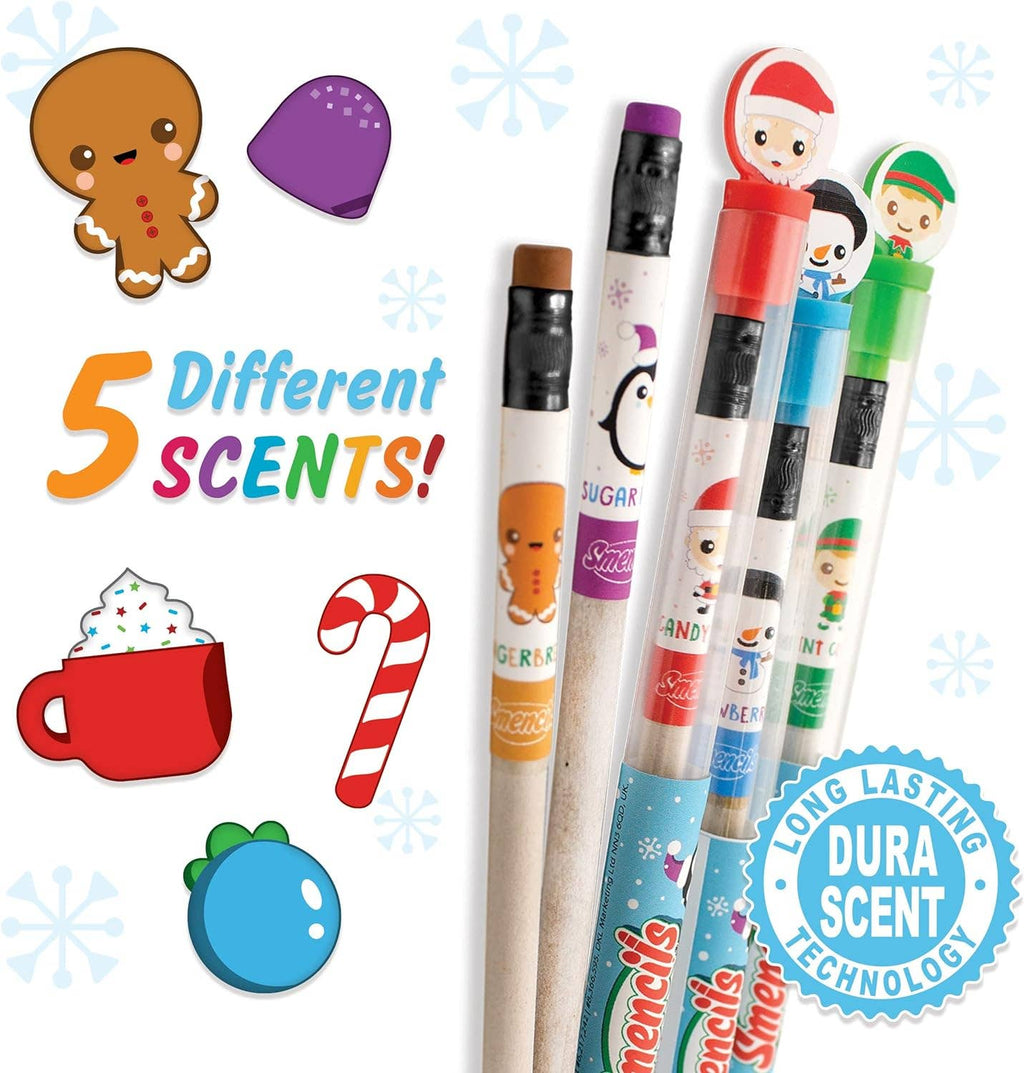 Holiday Smencils Cylinder - Scented Pencils - 50 Count