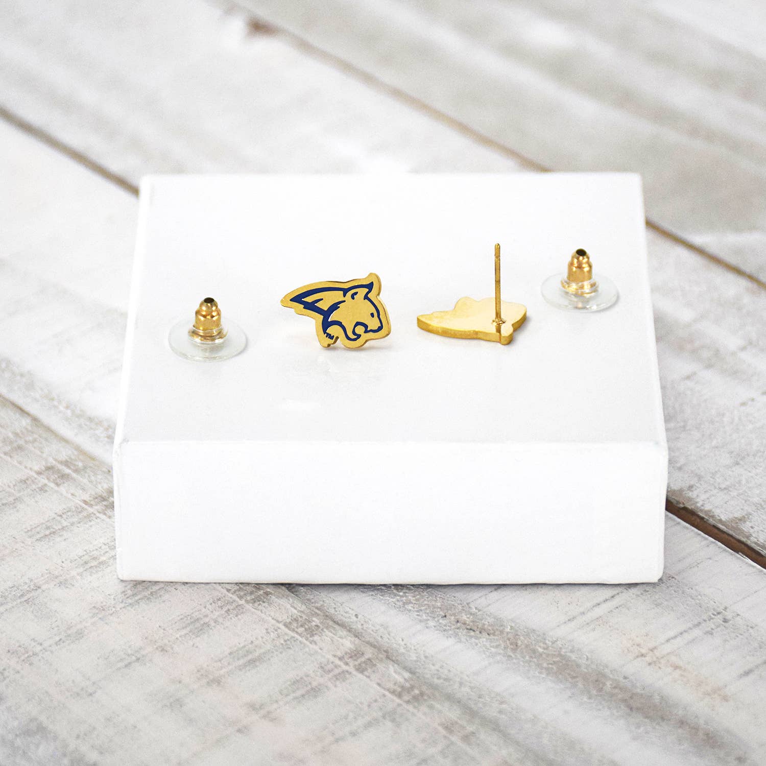 Montana State Post Earrings Bobcats