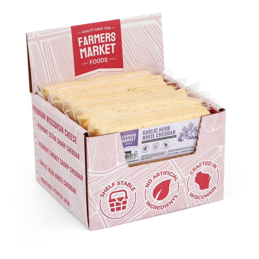 Garlic Herb White Cheddar 7oz (Shelf Stable) (12ct)