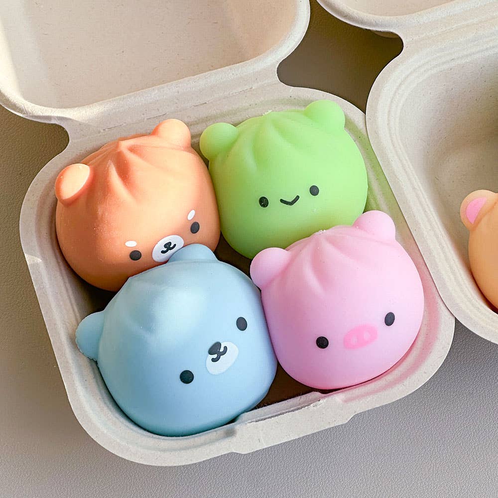 Random Animal Dumpling Squishy – Mystery Stress Toy