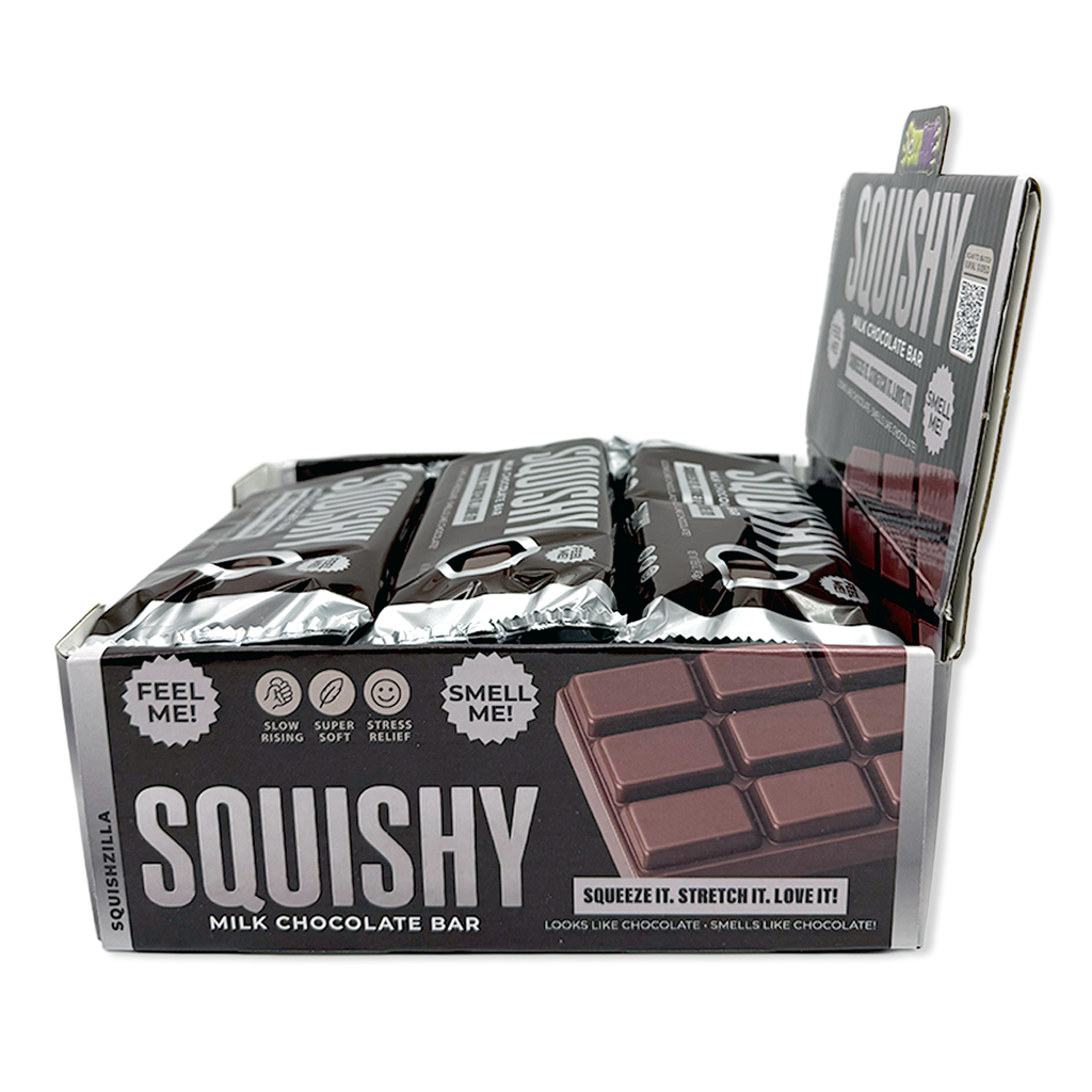 Fun Doh Slow Rise Scented Squishy Chocolate Bar - 12/Display