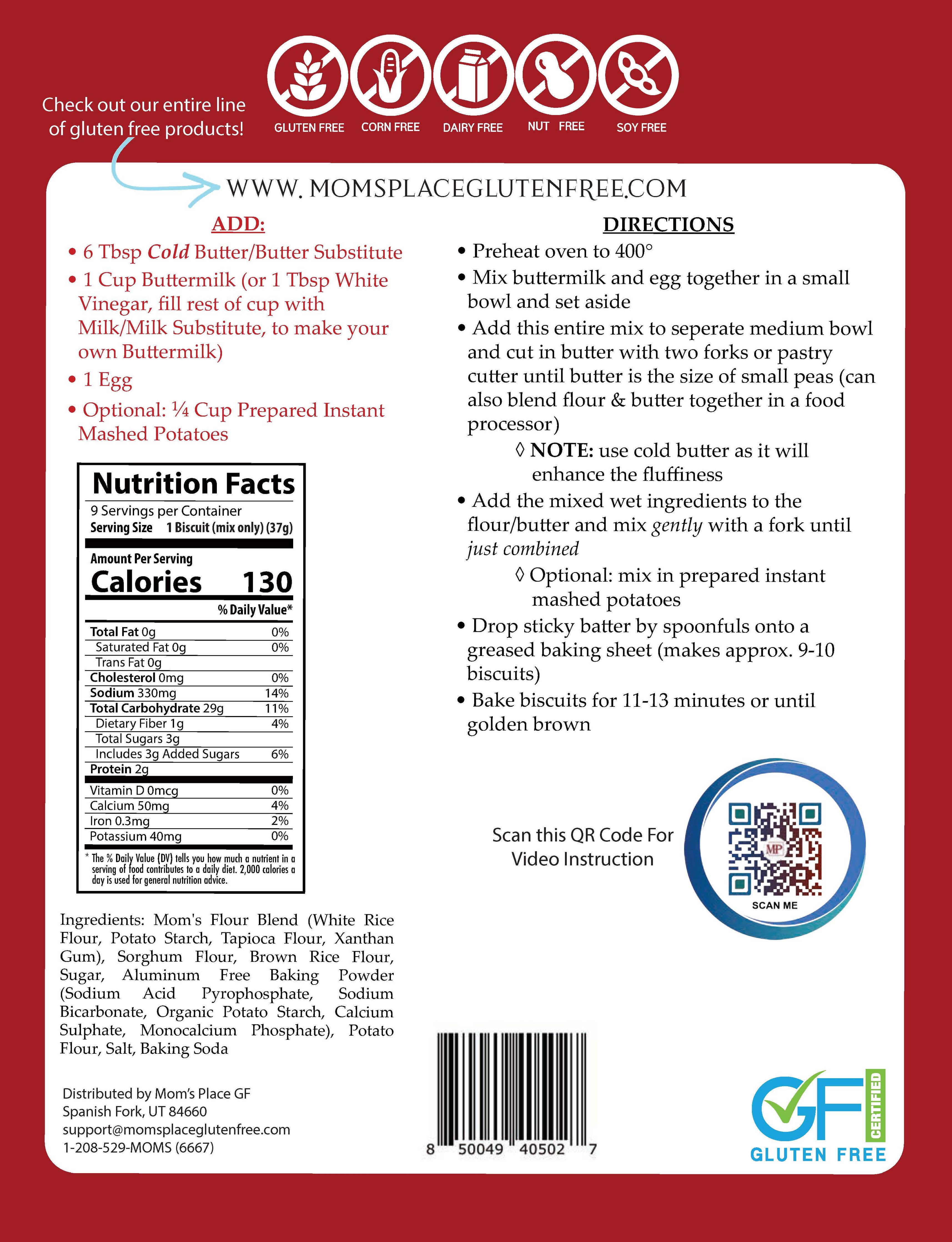 Gluten-Free Buttermilk Biscuit Mix