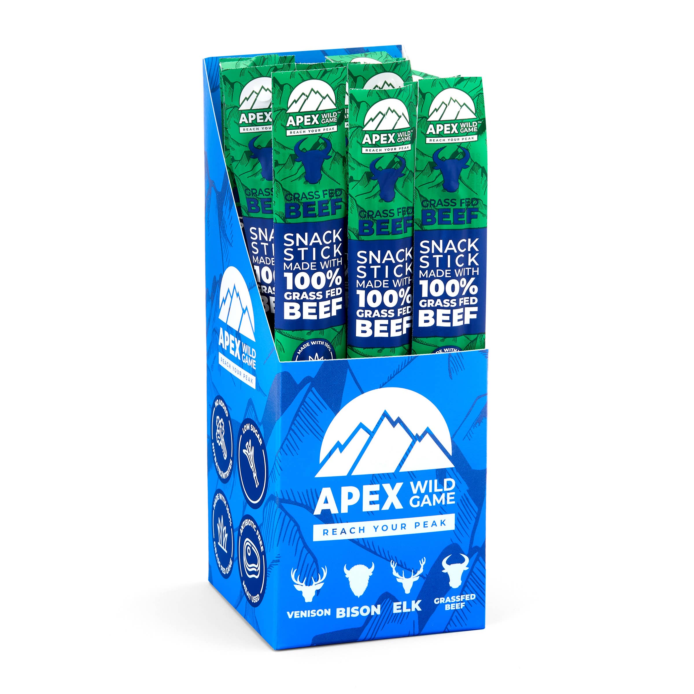 Grass Fed Beef Snack Sticks - Caddy of 12