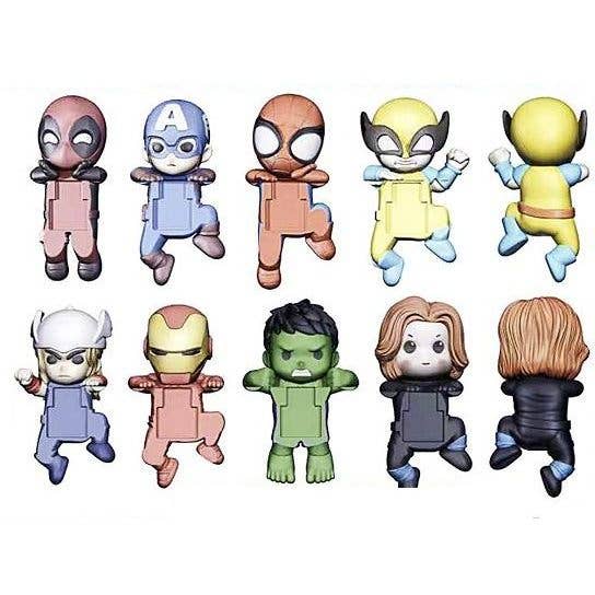 Superhero Phone Decoration Figure Monitor Clip Toy Mini Hero Display Collectible Toy