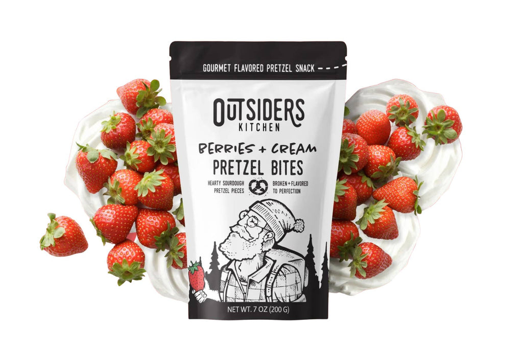 Berries + Cream Sourdough Pretzel Bites Snack | Case of Six