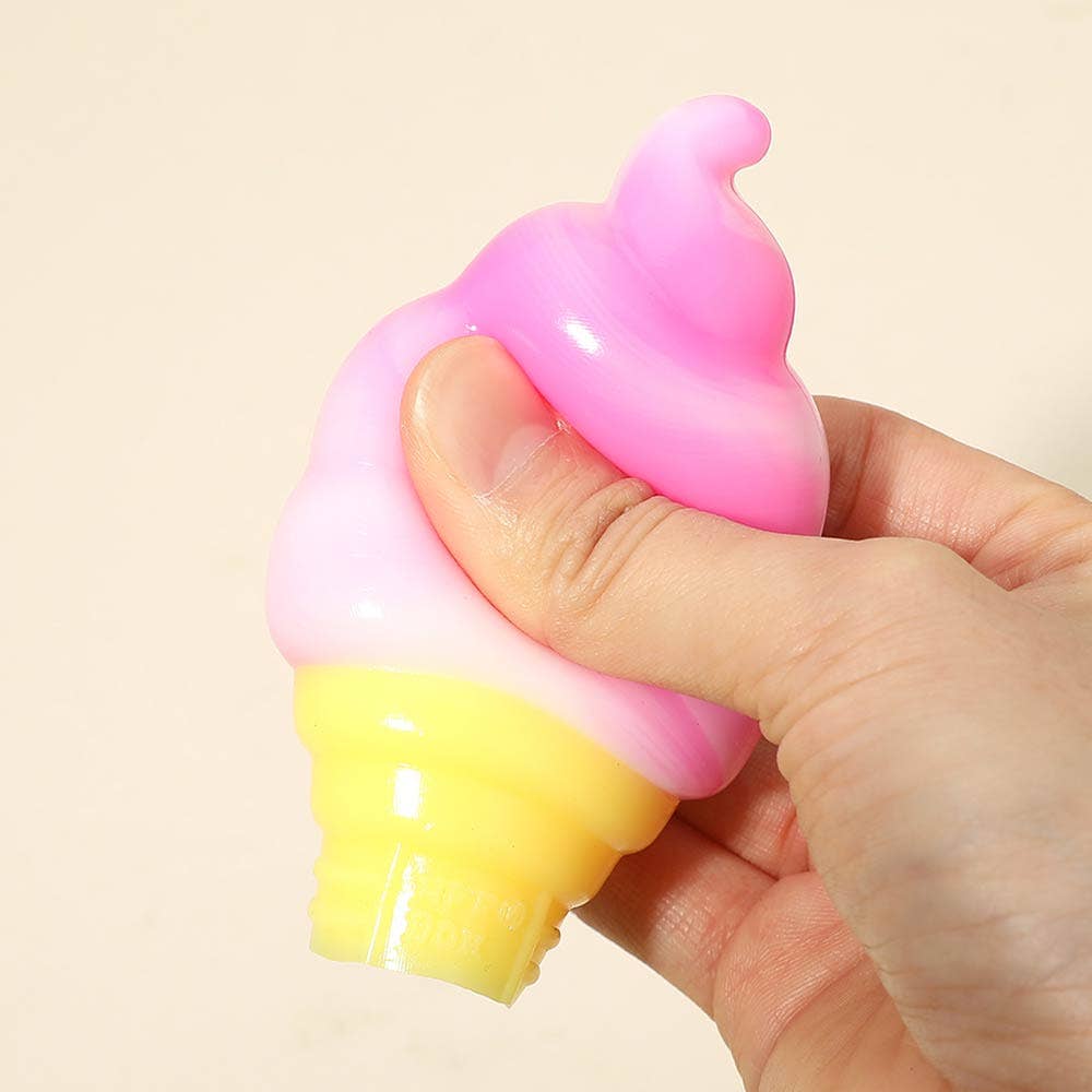 12PCS -No Brand Ice Cream Cone Squishy Stress Relief Toy