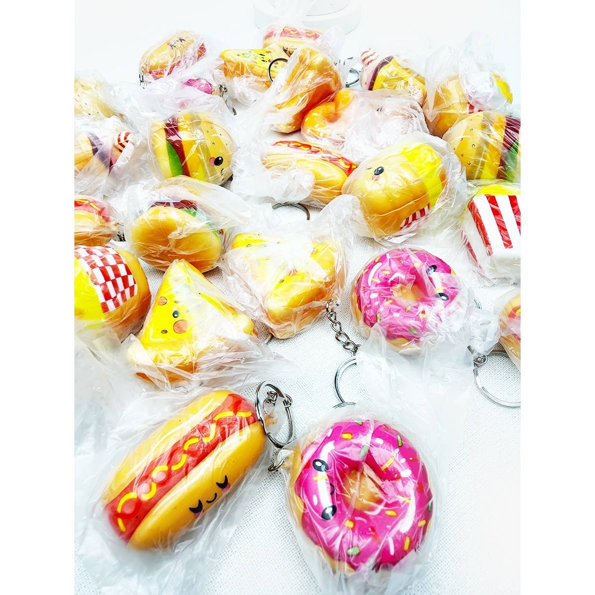 Slow Rising Fast Food Collection Squishy Keychain