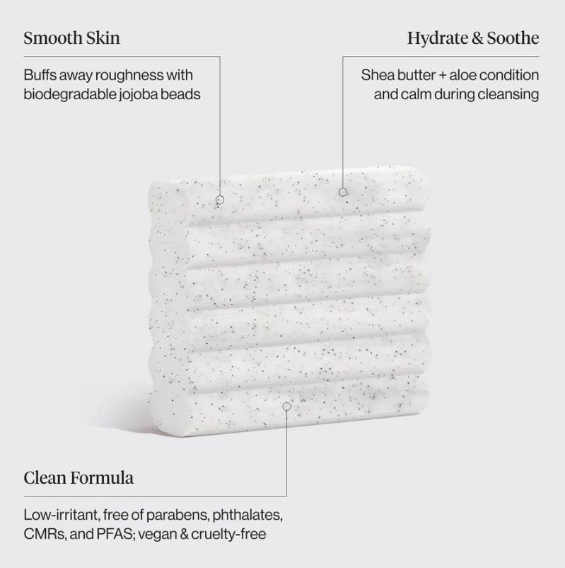 Jojoba Bead Exfoliating Body Wash Bar
