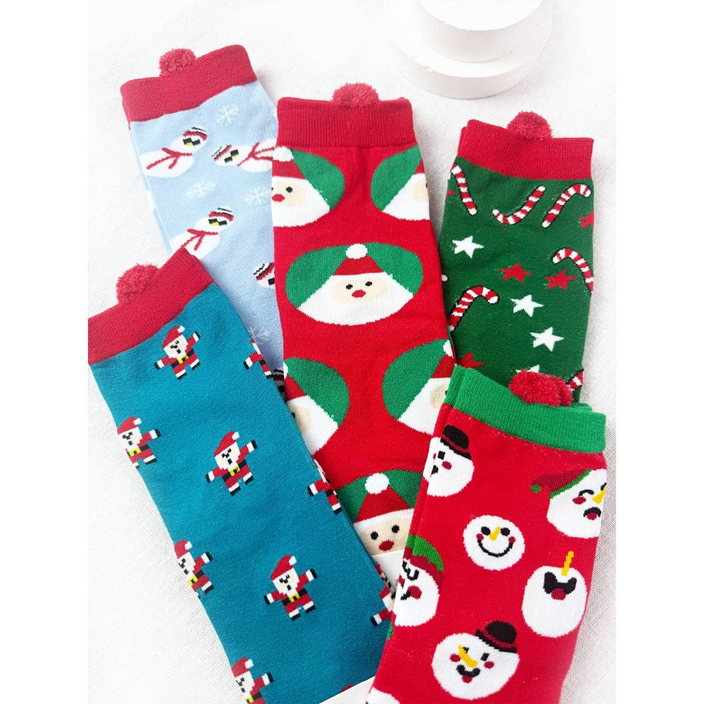 5 Kinds Cute Christmas Theme Socks
