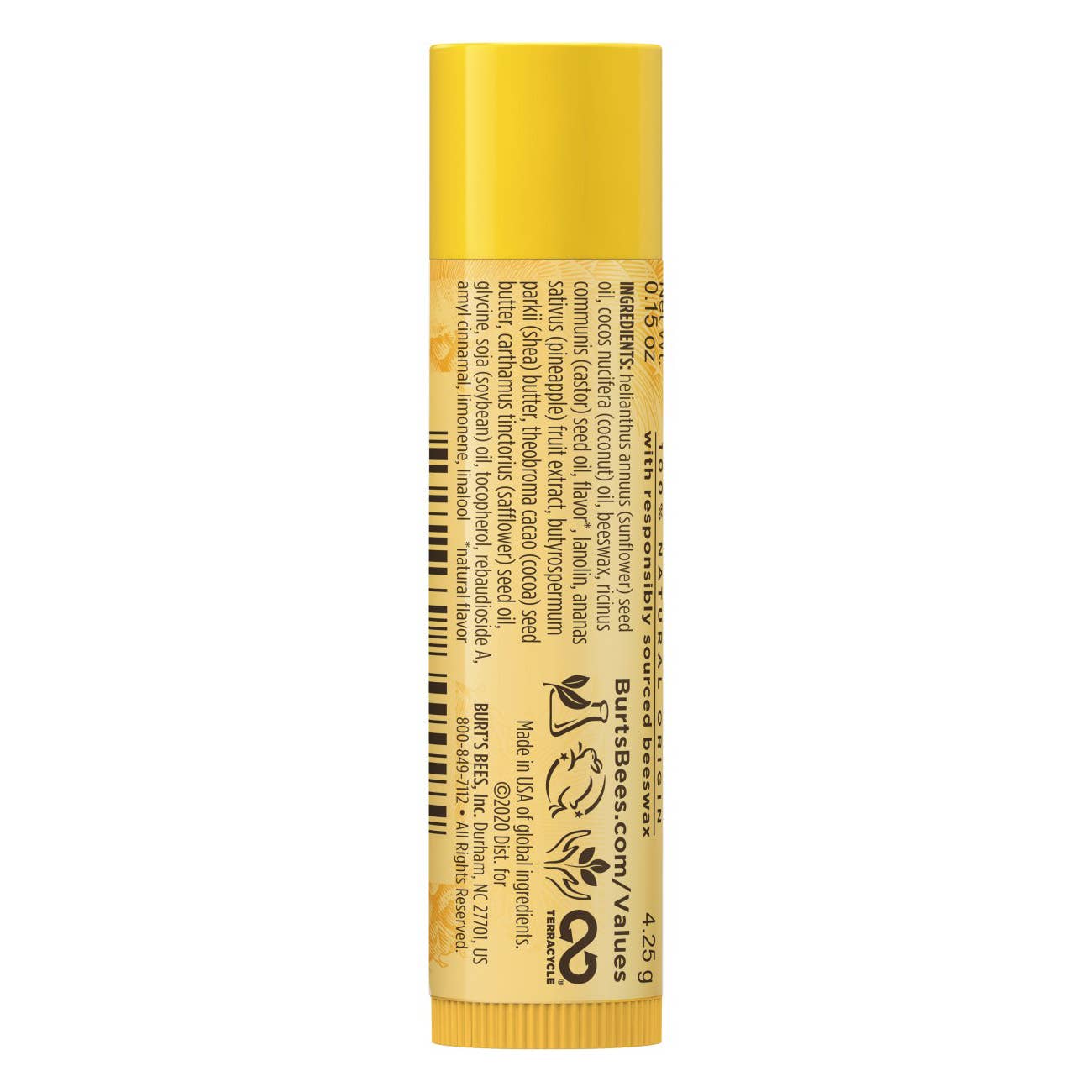 Tropical Pineapple Moisturizing Lip Balm With Beeswax