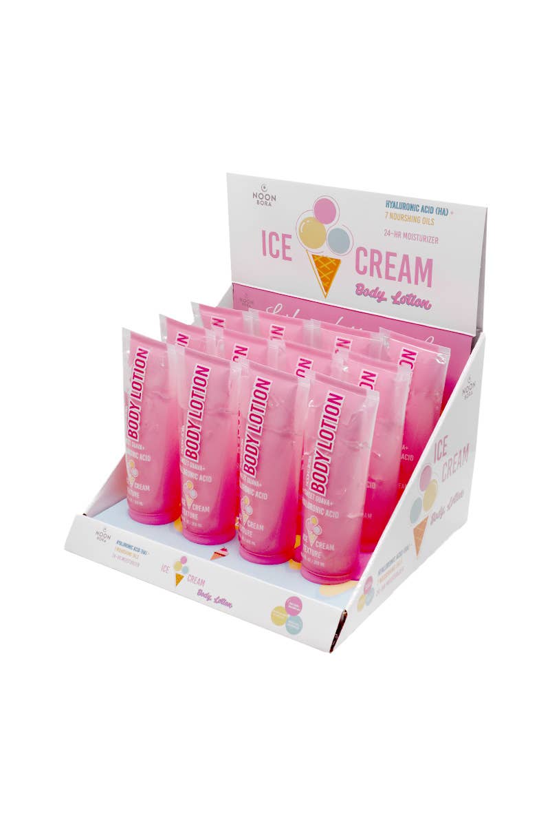 Noon Bora 52728 Sweet Guava Ice Cream Body Lotion - 12 pcs