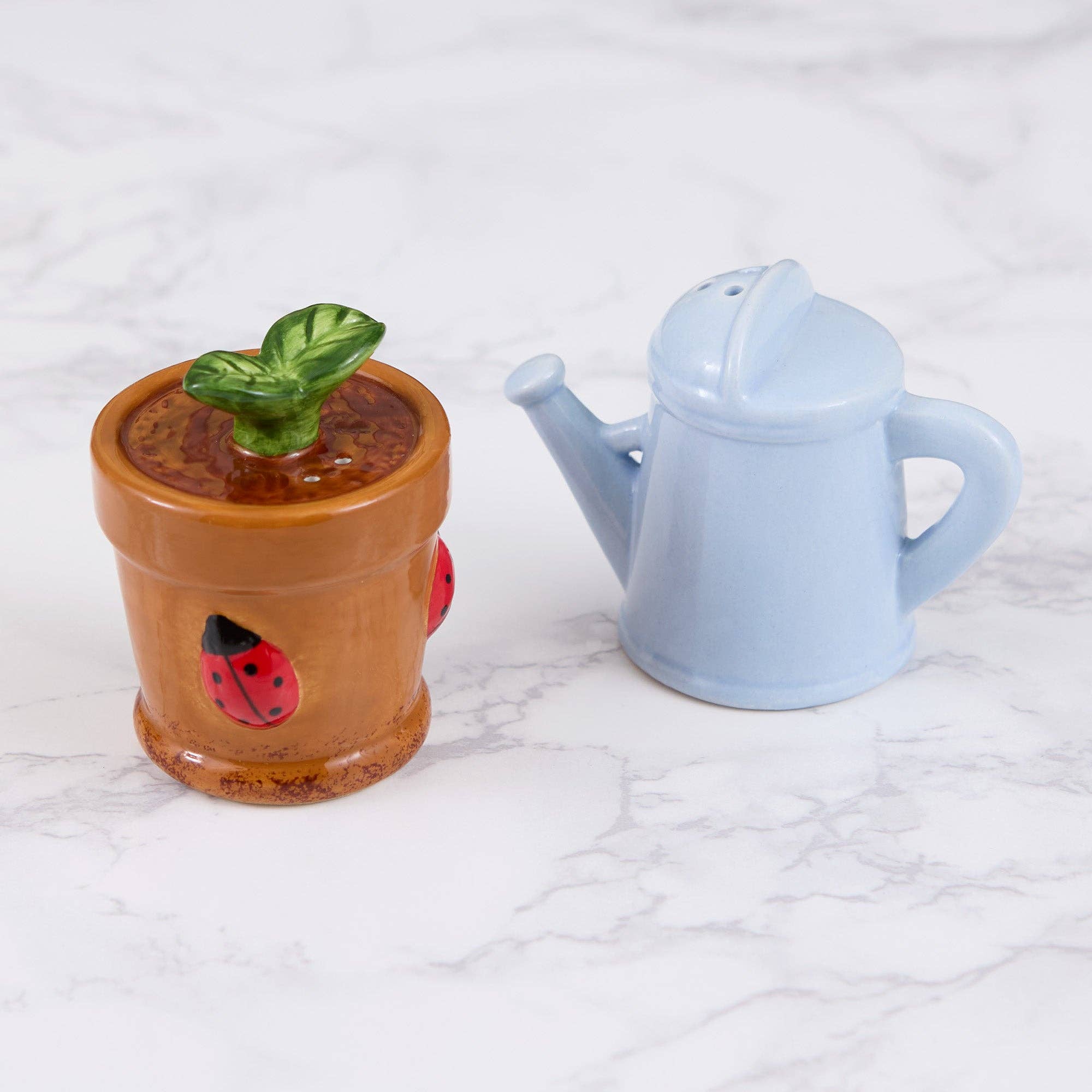 Garden Grow Ceramic Salt and Pepper Shaker Set