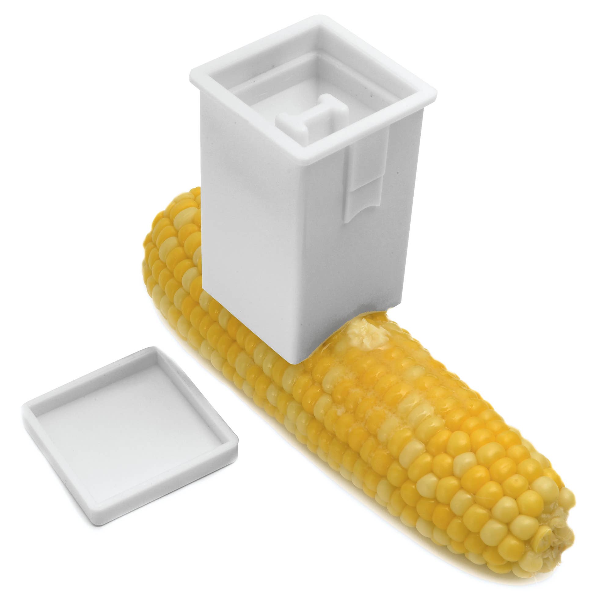 Fox Run Butter Spreader with Built-In Cover, 2" x 3.25"