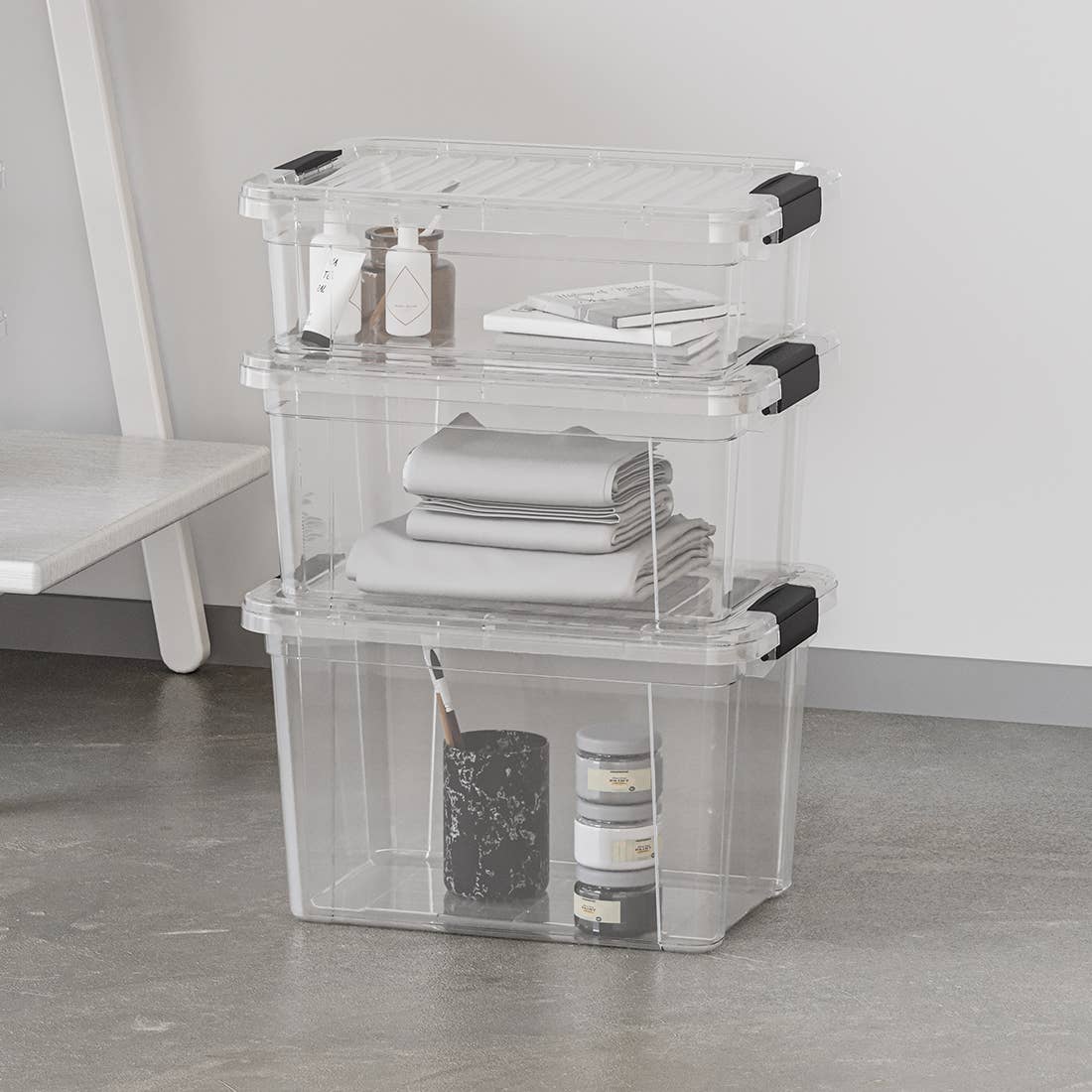 Superio Clear Closet Storage Organizing Container - M/L Size