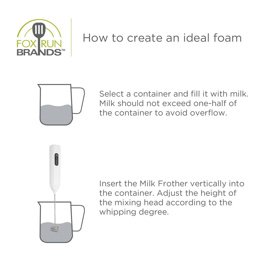 Fox Run Electric Milk and Coffee Frother, 9"