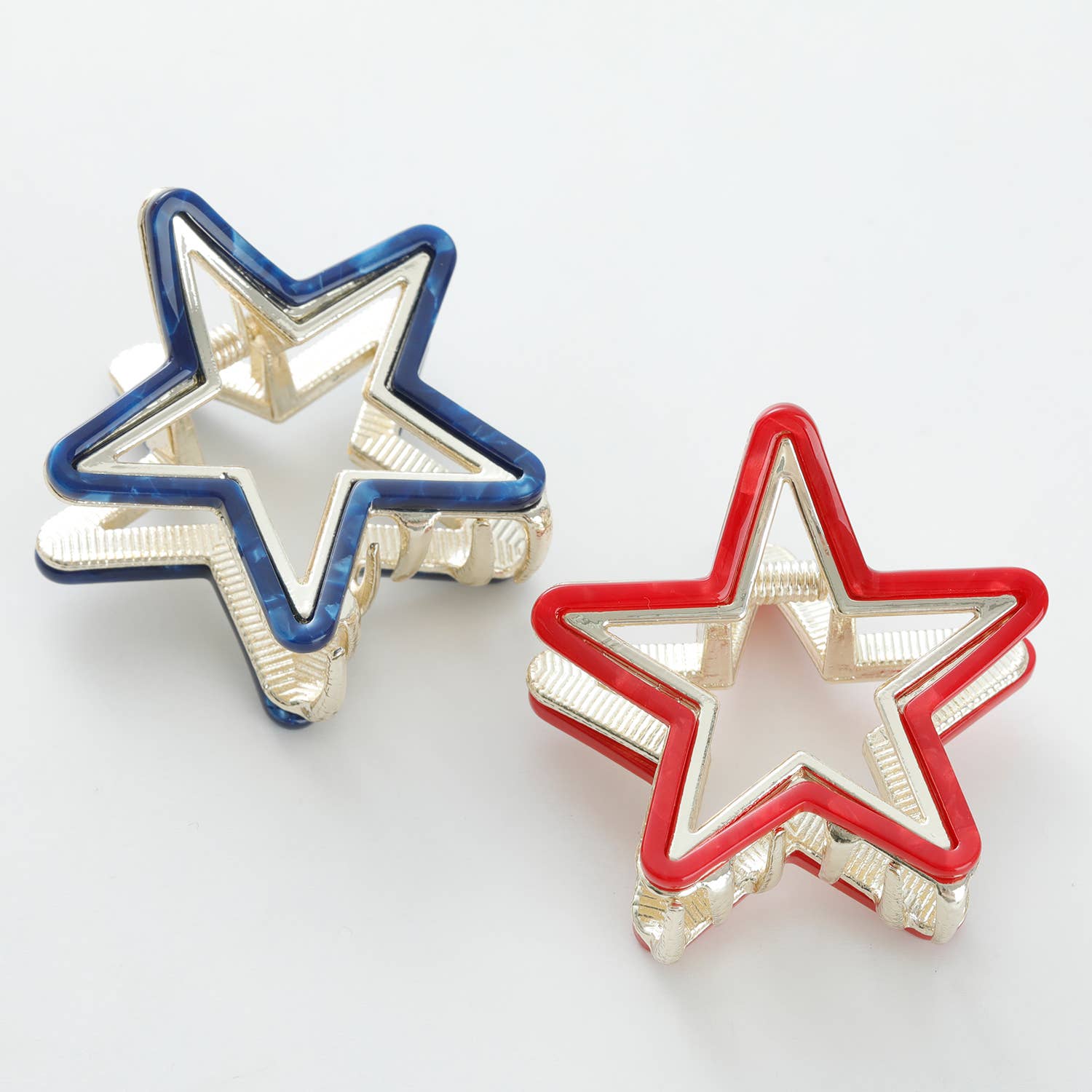 Americana Star Metal Claw Clip - Small