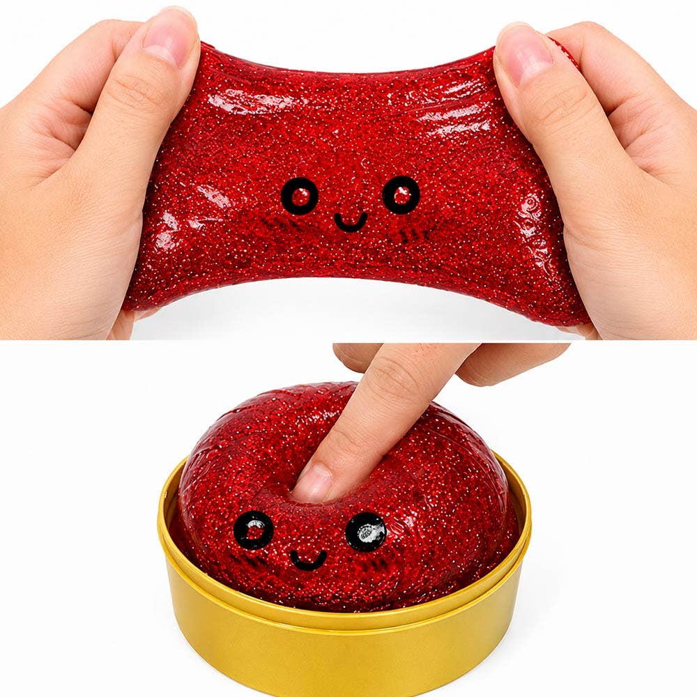 12PCS - Glittered Steamed Bao Bun Dumpling Squeeze Squishy Stress Relief Toy