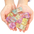 12pc Miniature Squishy Glitter Ice Cubes