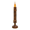 Burnt Mustard Twisty Candle Stick, 10"