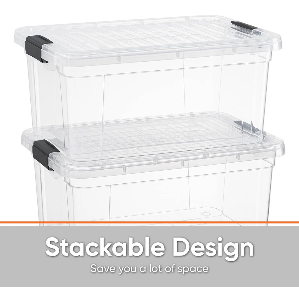 Superio Clear Closet Storage Organizing Container - M/L Size