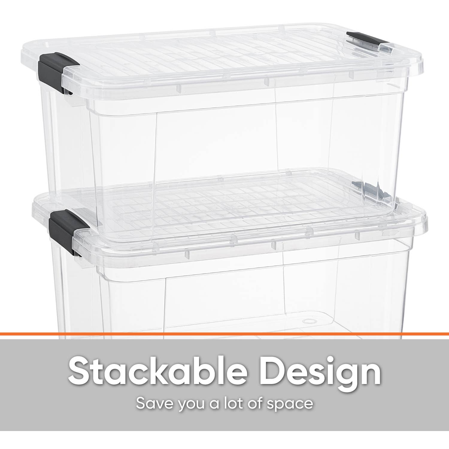 Superio Clear Closet Storage Organizing Container - M/L Size