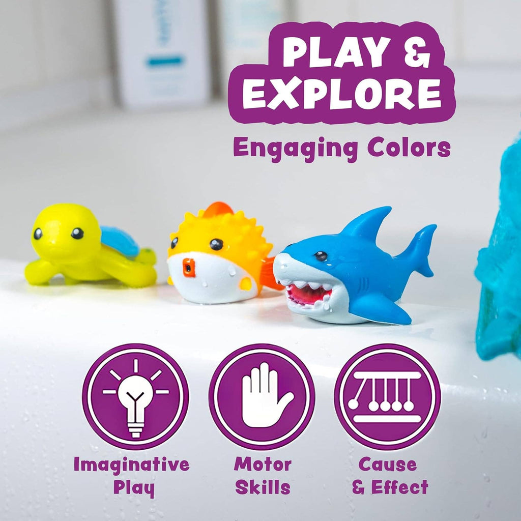 Tub Works® Under the Sea™ Light Up Bath Toys, 6 Pack
