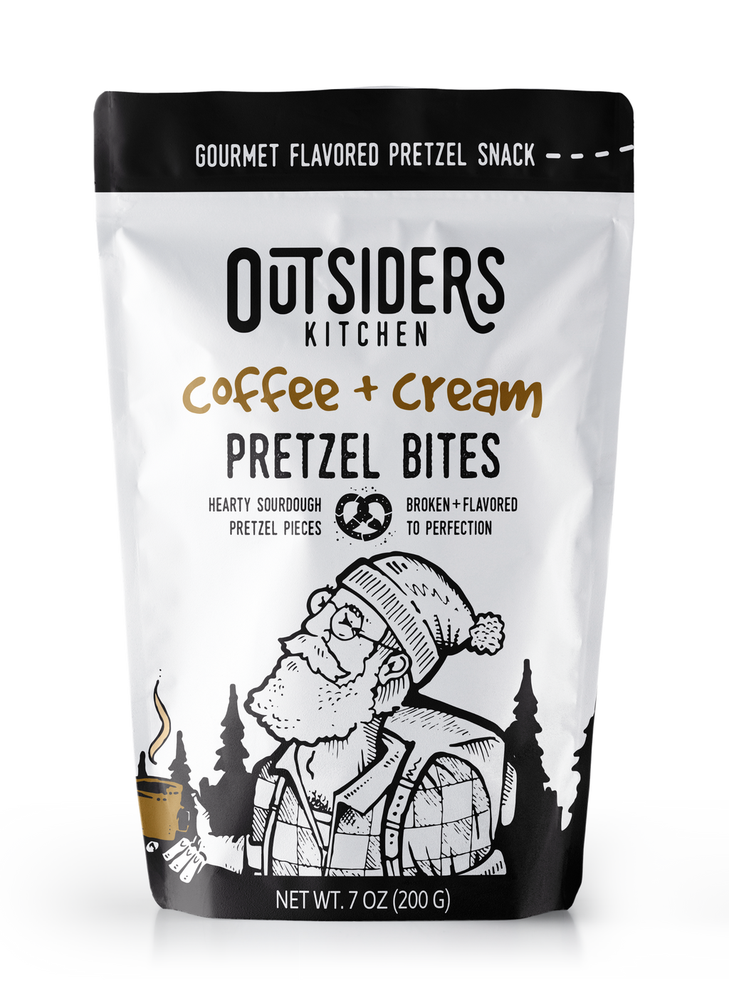 Coffee + Cream Sourdough Pretzel Bites Snack | Case of Six