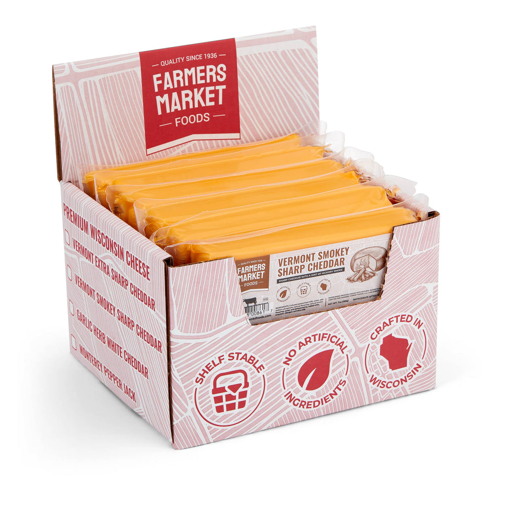 Vermont Smokey Sharp Cheddar 7oz (Shelf Stable) (12ct)