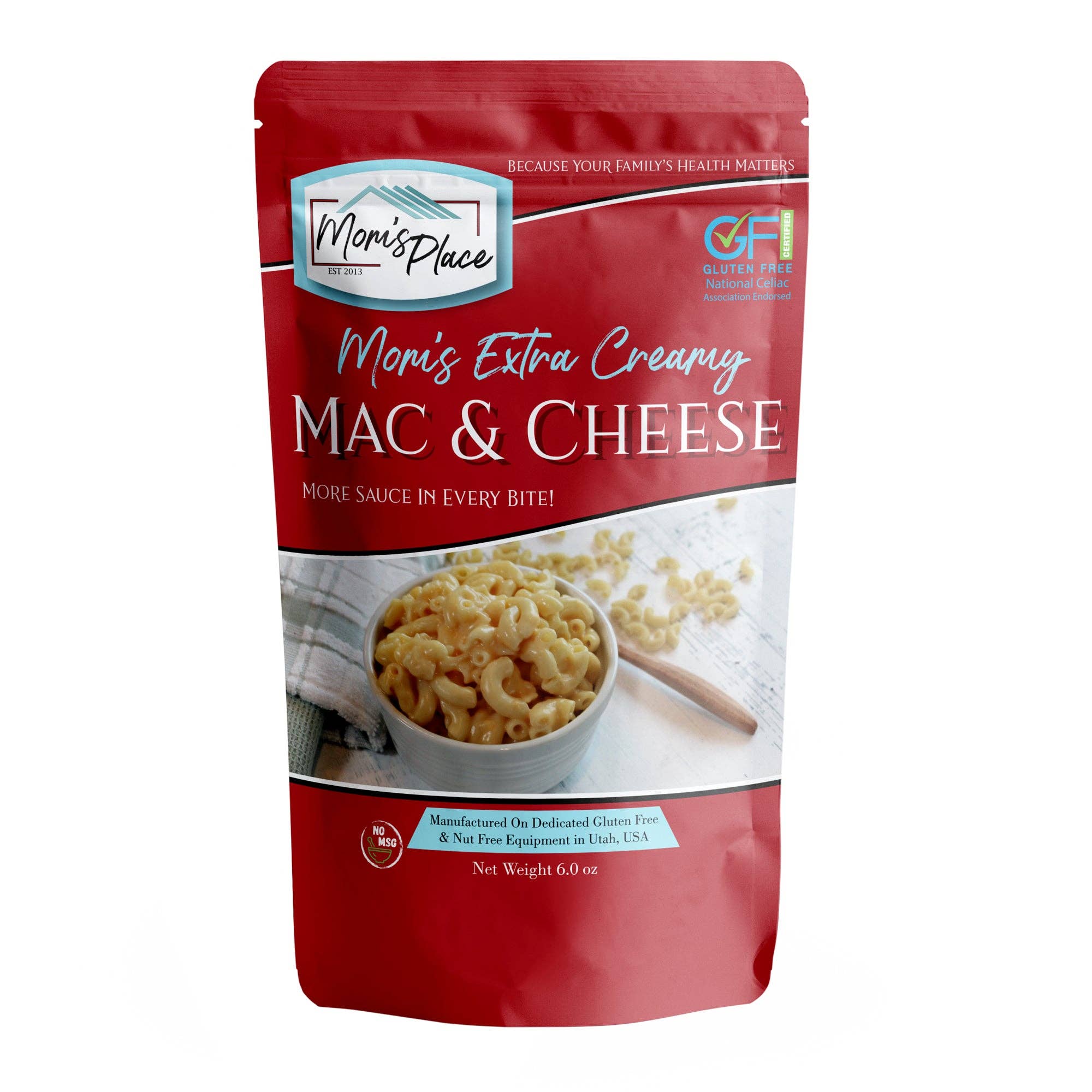 NEW RELEASE-Mom's Gluten-Free Extra Cheesy Mac & Cheese