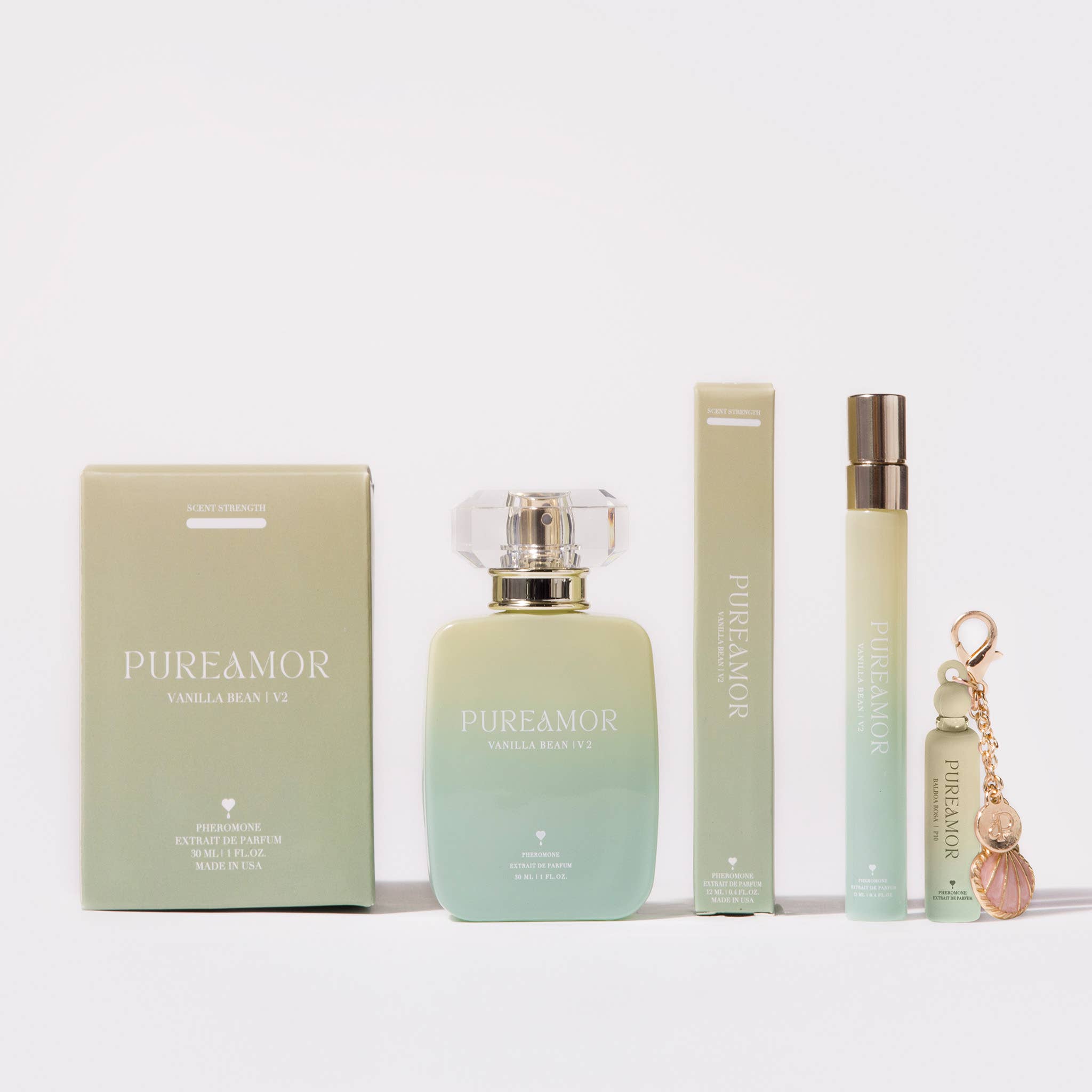 Vanilla Bean Pheromone Perfume Oil Keychain - 2ml Mini