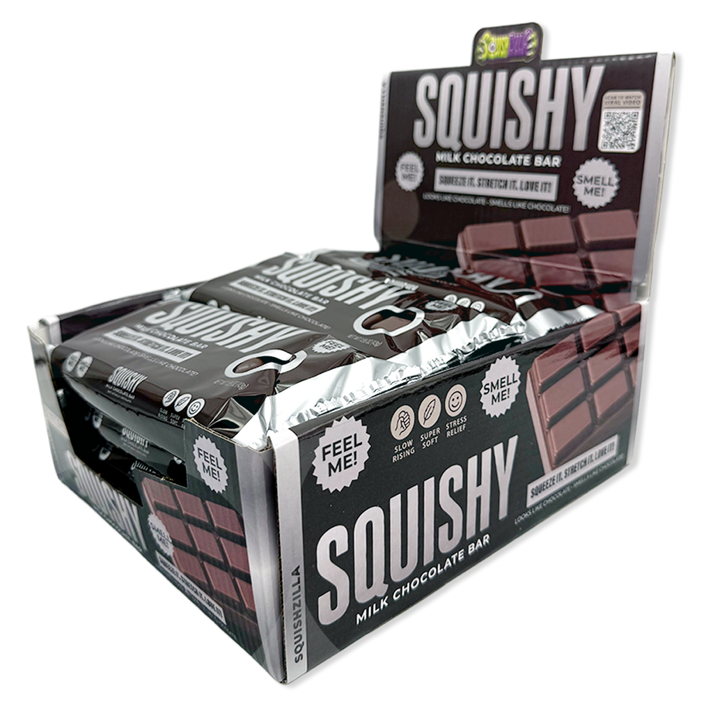 Fun Doh Slow Rise Scented Squishy Chocolate Bar - 12/Display