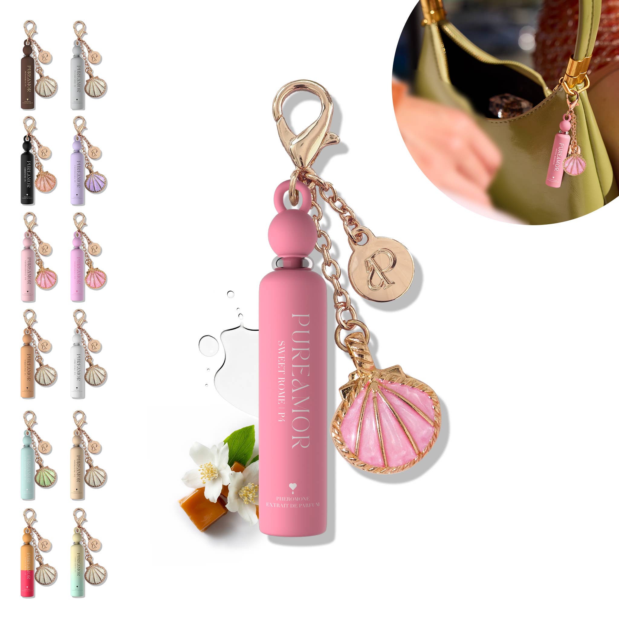 Sweet Rome Pheromone Perfume Oil Keychain - 2ml Mini