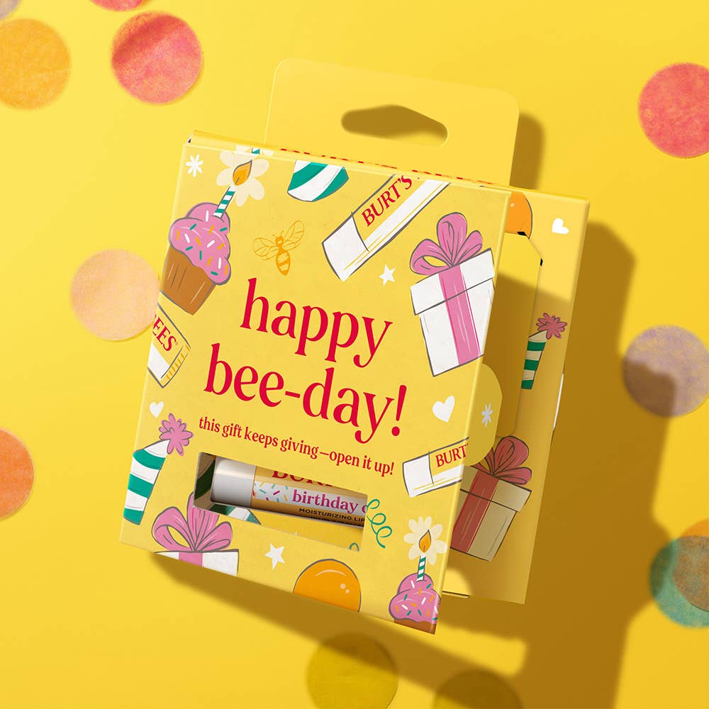 Birthday Cake Lip Balm + Gift Card Holder Blister Box