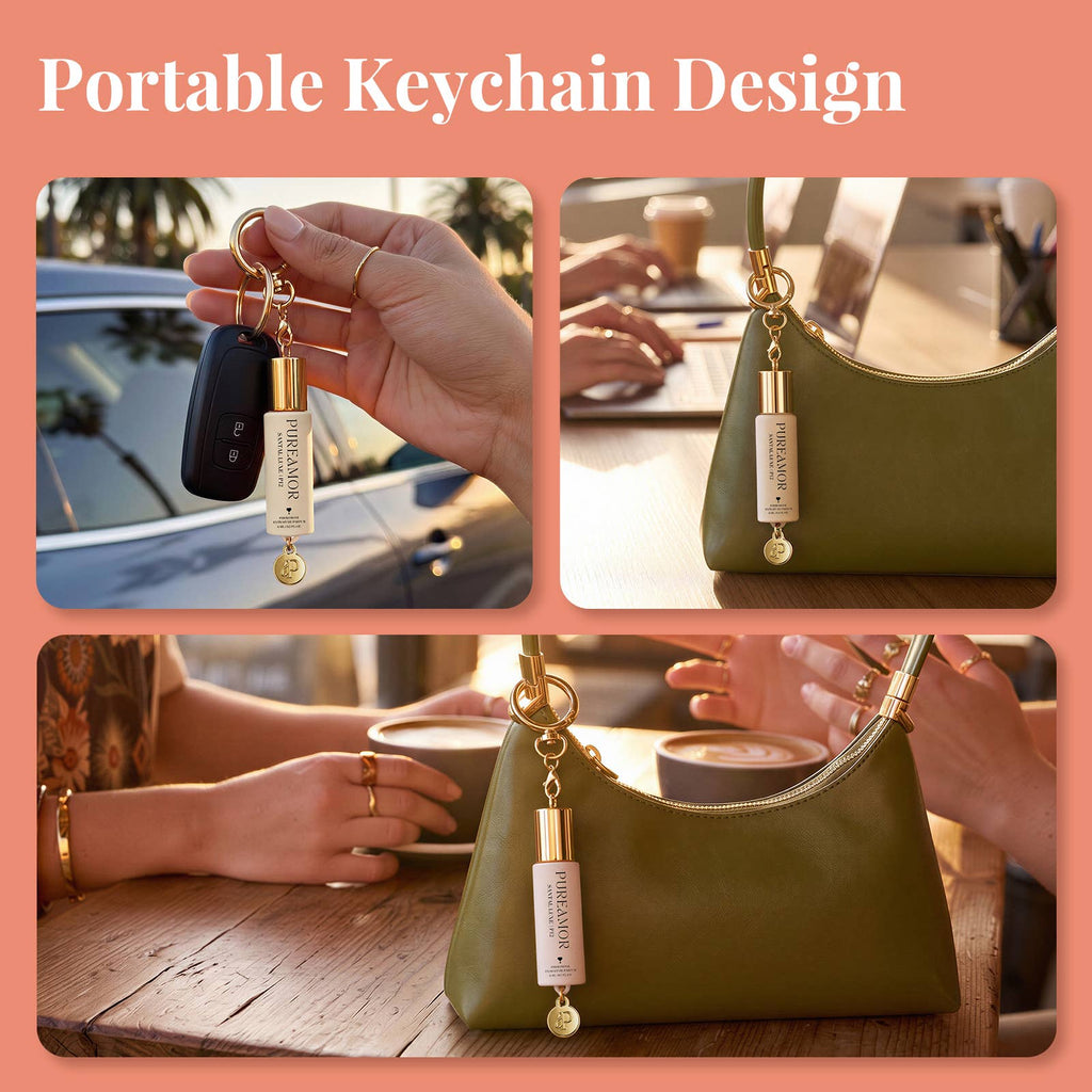 Santal Luxe | P12 Pheromone Perfume | 06 ML Keychain Roll on Perfume