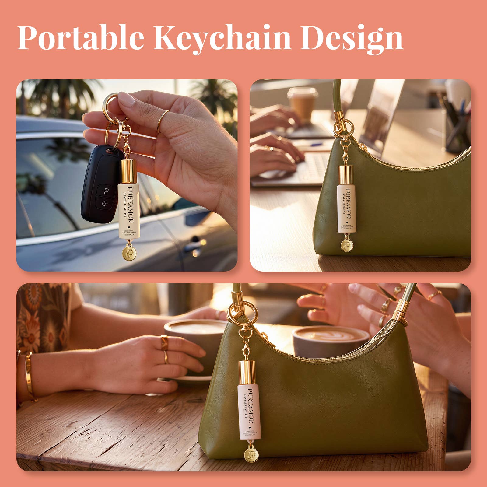Santal Luxe | P12 Pheromone Perfume | 06 ML Keychain Roll on Perfume