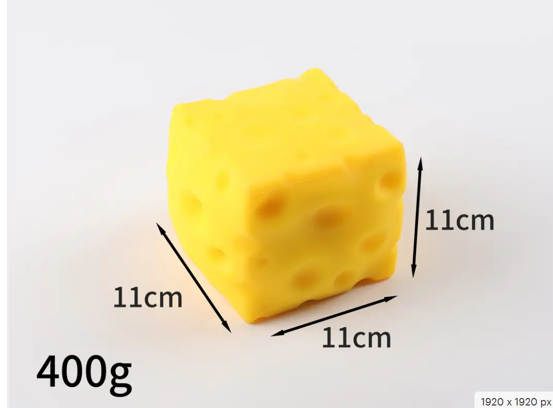 Slow Rise Realistic Cheese Squishy Stress Relief Toy