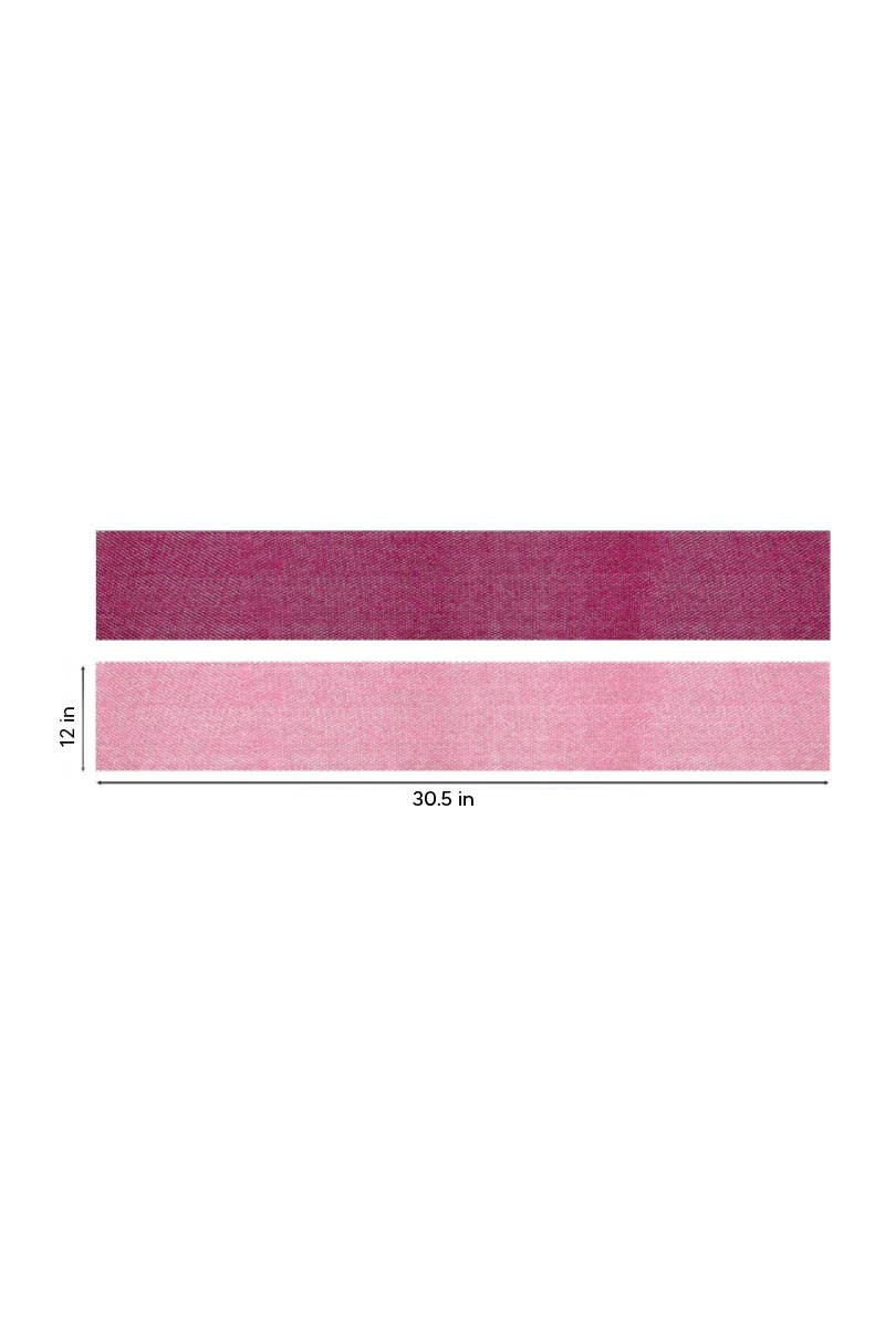 CALA 69492 Pink 2 pcs Exfoliating Bath Long Towels - 6 pc
