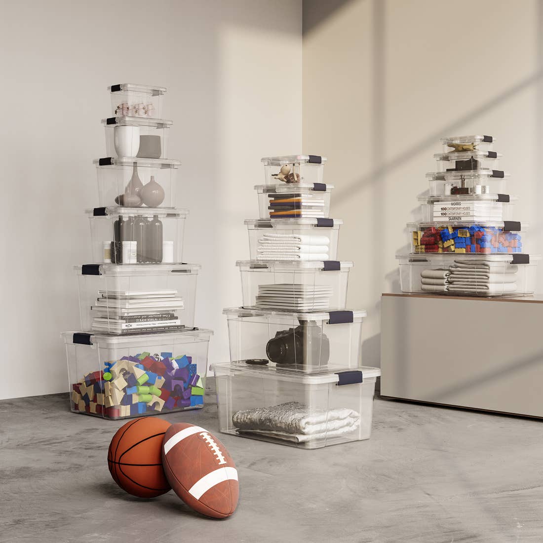 Superio Clear Closet Storage Organizing Container - M/L Size