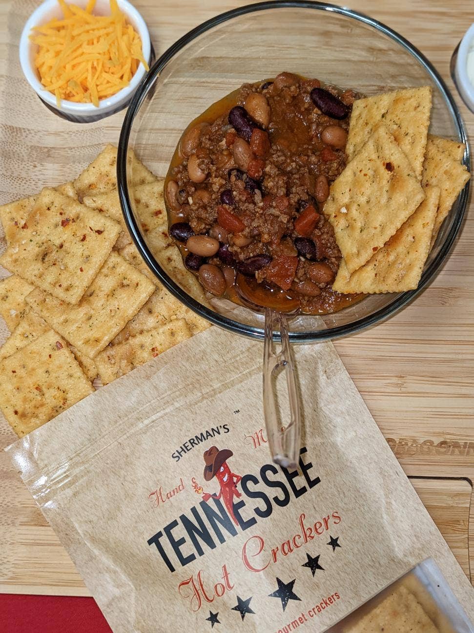 Sherman's Tennessee Hot Crackers, Sour Cream & Onion Flavor
