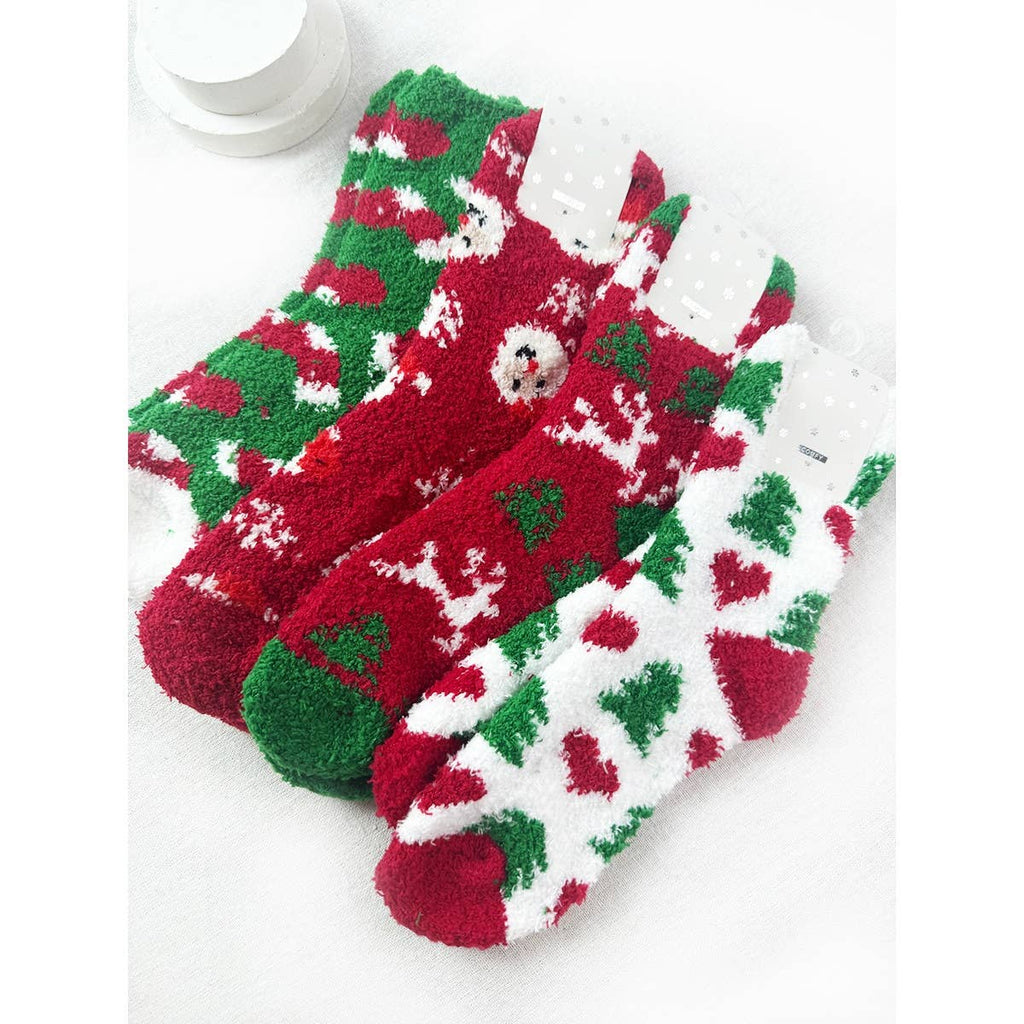 Soft and Cozy Christmas Theme Socks