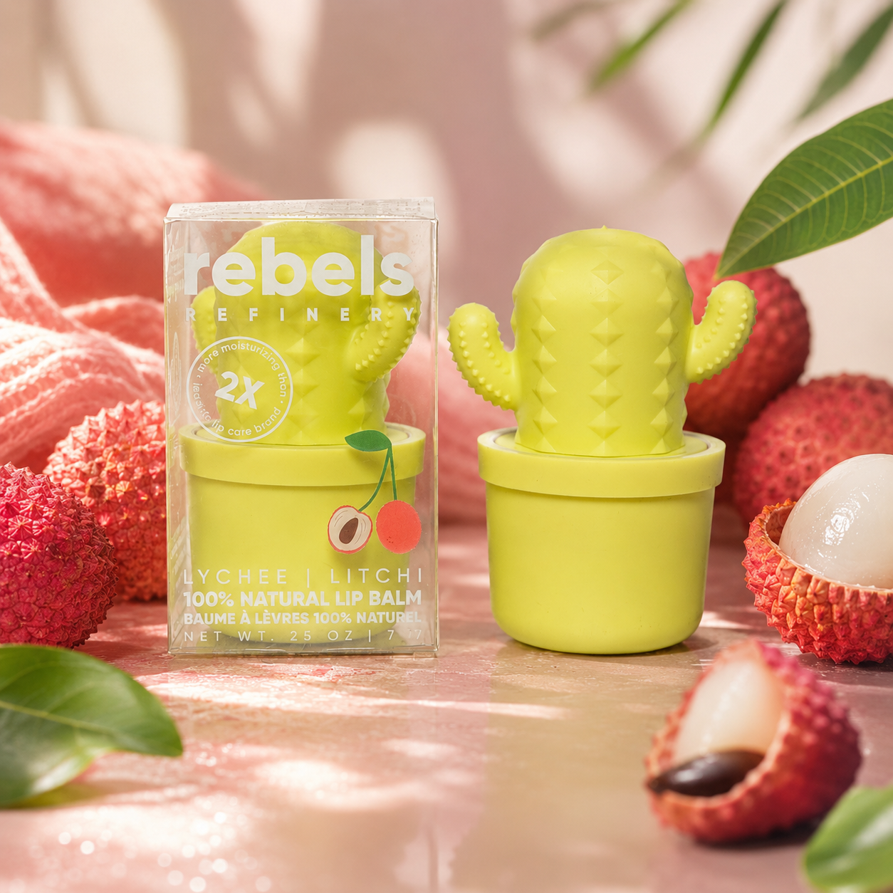 Lychee Neon Cactus Lip Balm