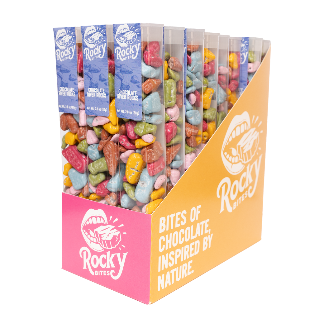 Chocolate Colorful Candy River Rocks