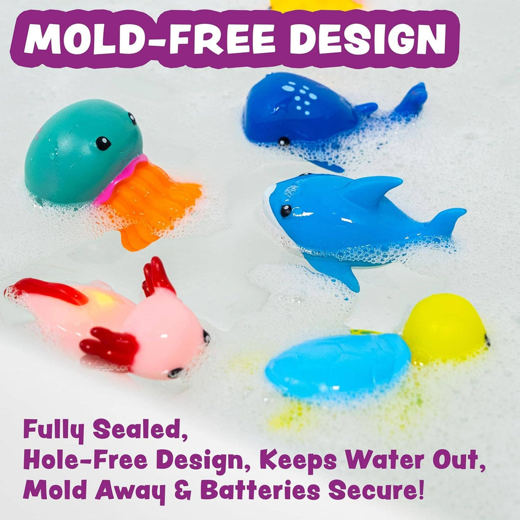 Tub Works® Under the Sea™ Light Up Bath Toys, 6 Pack