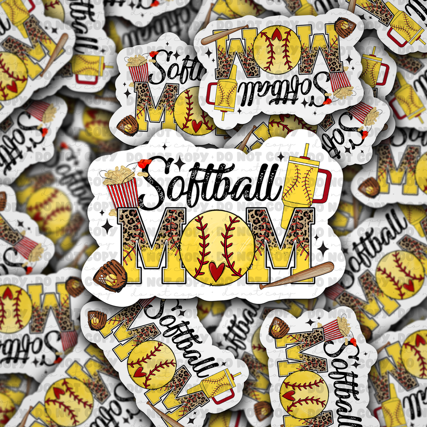 Softball mom sticker