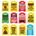 4.75" 3D Desktop Mood Caution Sign Assortment - 12/Display