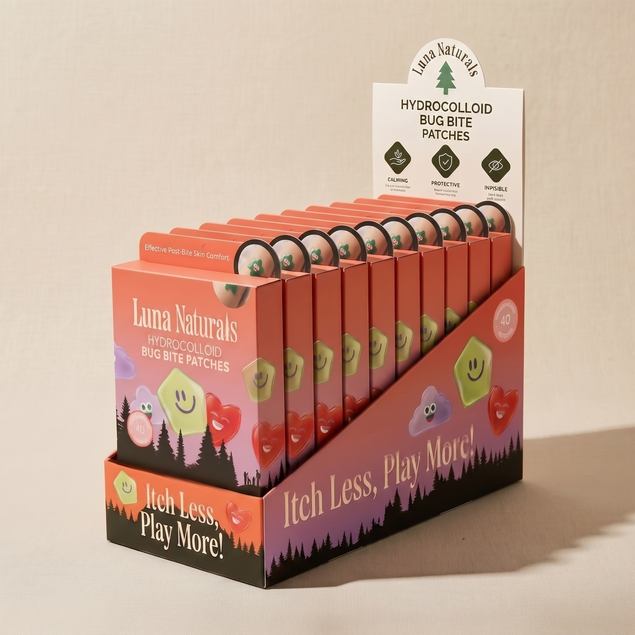 Bug Bite Relief Patches for Kids — Hydrocolloid Aloe | 12pk