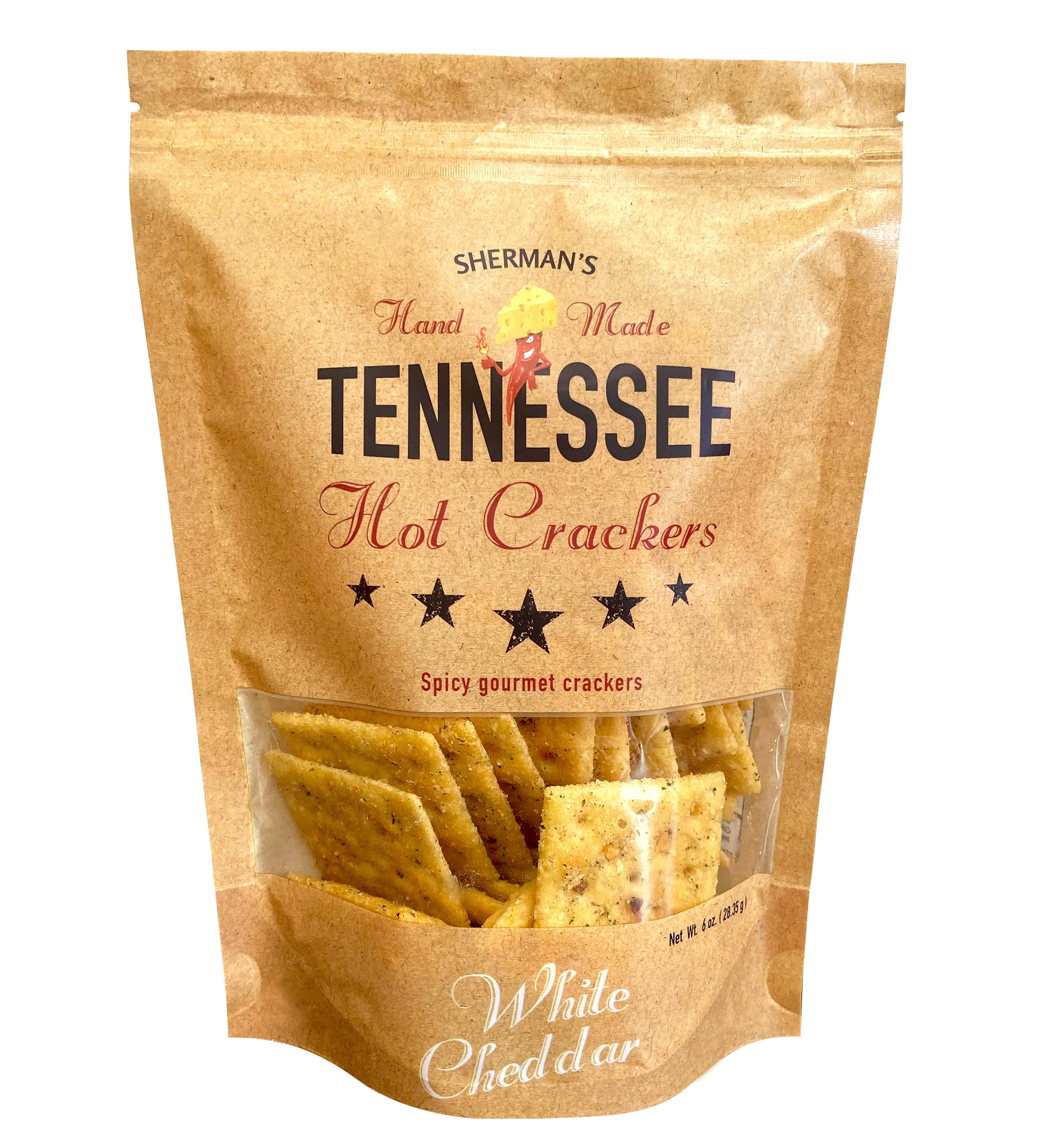 Sherman's Tennessee Hot Crackers, White Cheddar Flavor 30 CT